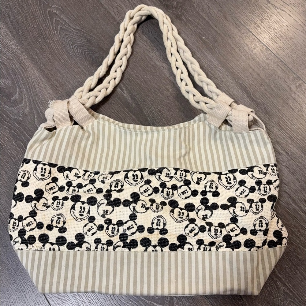 Mickey Mouse Mickey Print Shoulder Bag Tote Bag